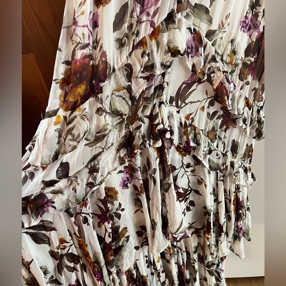 Anthropologie V-Neck Tiered Ruffle Dress - Picture 7 of 8